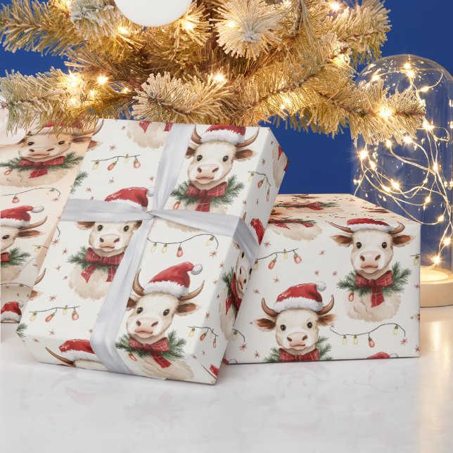 Julhus med Santa Hat Presentpapper (Helgdagar)