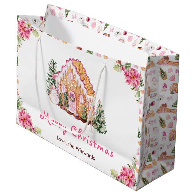 Julhus Rosa God Jul (Framsidan Vinklad)