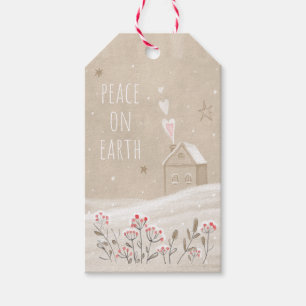 Julhuset i Snö Medium Gift Bag Presentetikett