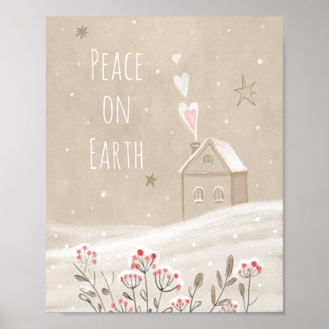 Julhuset i Snö Poster (Framsidan)