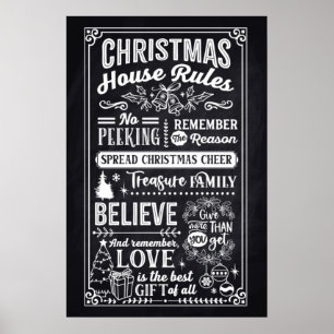 Julhuset Regler Poster