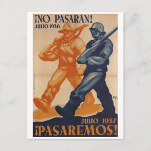 juli 1937. Vi skickar_Propaganda Poster Vykort