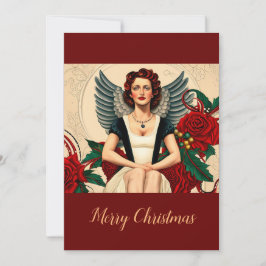 Juli 1940's Angel Inbjudningar