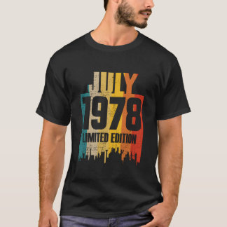 Juli 1978 45 utgåva t shirt