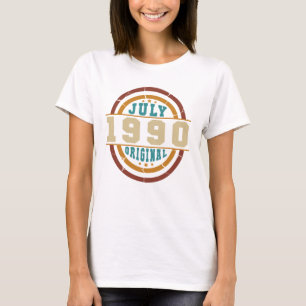 Juli 1990-Vintagen T Shirt
