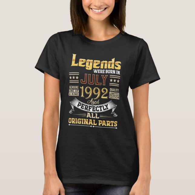 Juli 1992: 30 år gamla 30 födelsedagsljud var förb t shirt (Framsida)