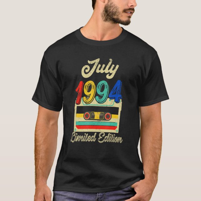 Juli 1994 28:e födelsedagen 28 år gammal t shirt (Framsida)
