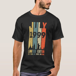 Juli 1999 23 Födelsedag 23 år gammal 1999 Födelsed T Shirt