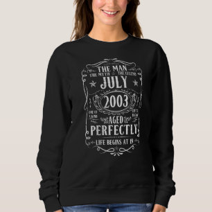 Juli 2003 Man Myth Legend 19:e födelsedagen 19 år T Shirt