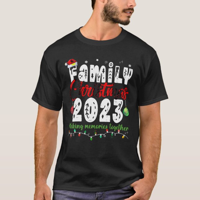 Juli 2023-Roligten för matchningstorget Santa Elf T Shirt (Framsida)
