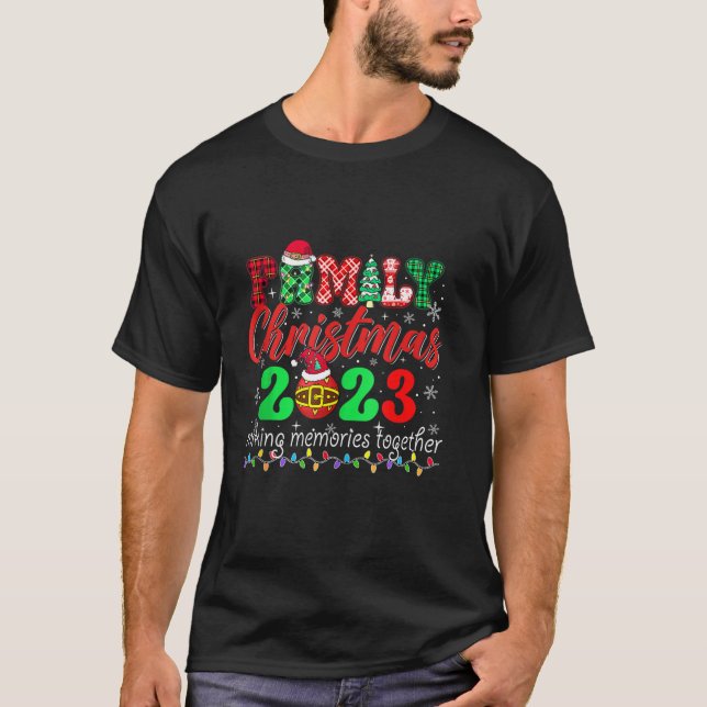 Juli 2023-Roligten för matchningstorget Santa Elf T Shirt (Framsida)