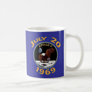 Juli 20, 1969 Apollo 11 beskickning till månen Kaffemugg
