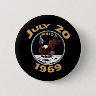 Juli 20, 1969 Apollo 11 beskickning till månen Knapp