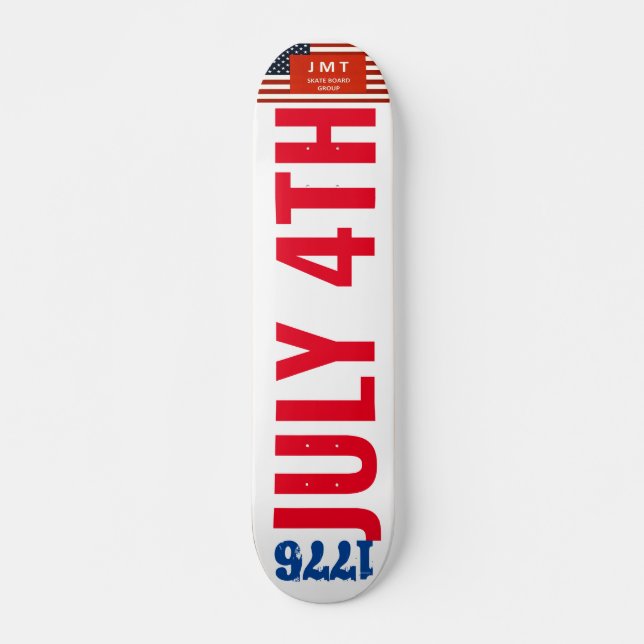 JULI 4 1776 JMT 7 3/4-tums Skateboard Deck (Framsida)