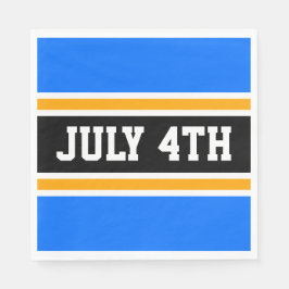 JULI 4:E Blåvita Tävlan Rand Pappersservett