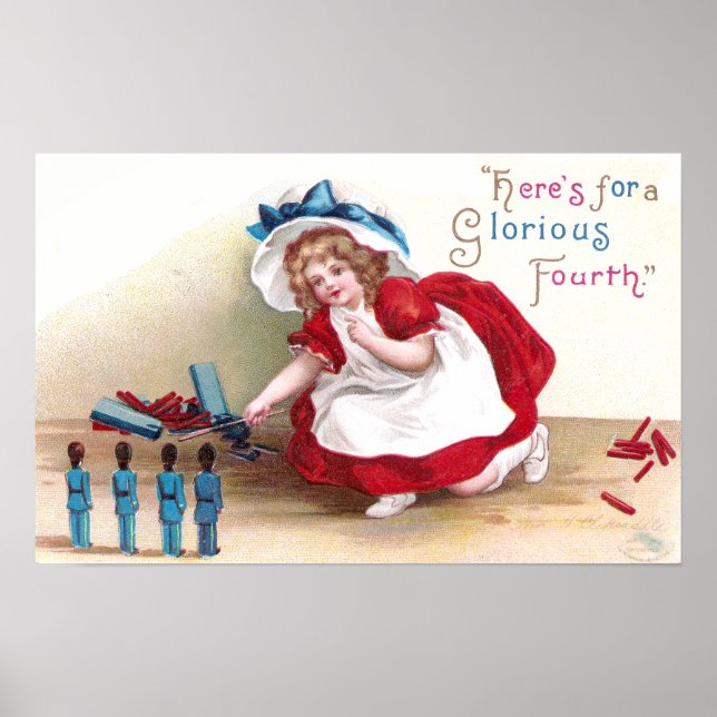 Juli 4:e flickan och Leksak Soldiers Poster (Framsidan)