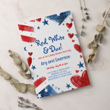 Juli 4:e inbjudan till babyvisningsprogrammet 4:e 