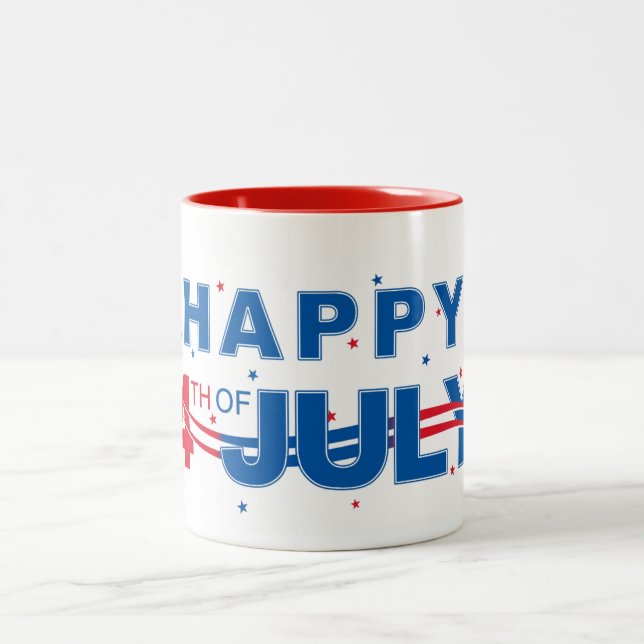 Juli 4:e kaffe Mugg (Center)