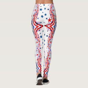 JULI 4:e LEGIERNA Stars och stripes Parad Byxor