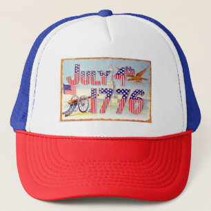 Juli 4:e Truckerkepsen 1776 Keps