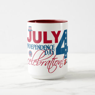 JULI 4 Firande mugg - välj stil & färg