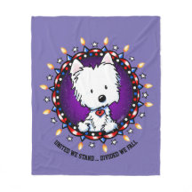 juli 4 Westie Fleece Blanket