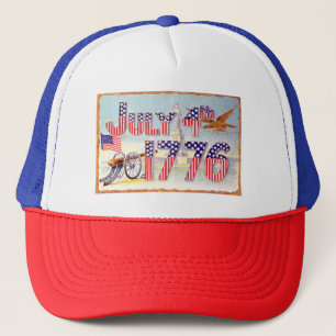 Juli 4TH 1776 Truckerkeps