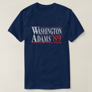 Juli 4th Washington Adams kampanjT-tröja T Shirt