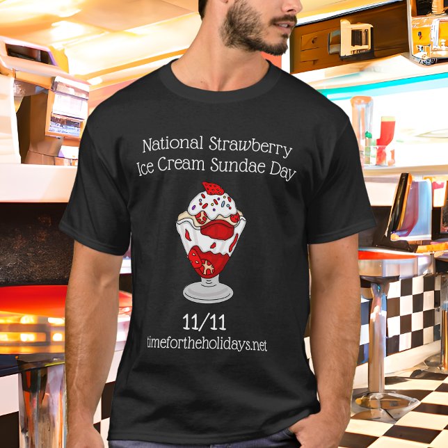 Juli 7:e är nationaldagen för jordgubbssöndagar t shirt (Skapare uppladdad)