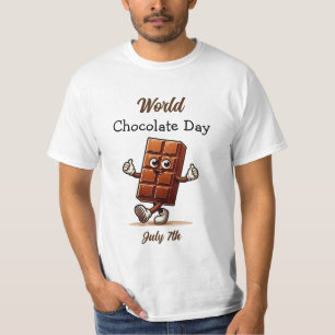 Juli 7:e är världsdagen för choklad t shirt
