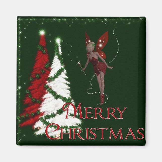 Juli Älva 3 - God jul Magnet (Framsidan)