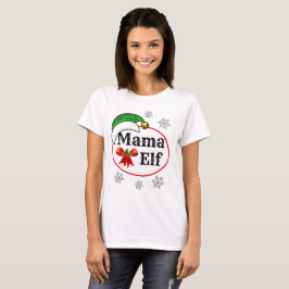 Juli-Anpassadet Gåvor till Kvinnor MAMMA ELF T Shirt