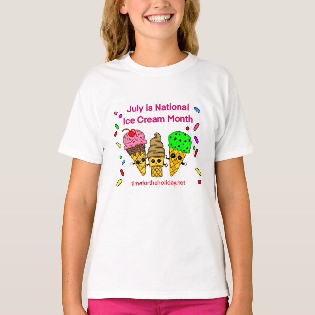 Juli är iskrammånaden t shirt (Framsida)