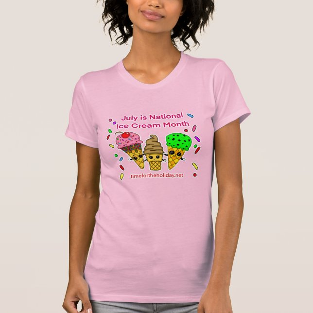 Juli är iskrammånaden t shirt (Framsida)