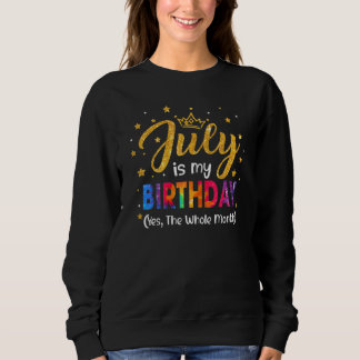 Juli är min födelsedag JA hela månen T Shirt