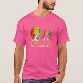Juli är min födelsedag JA hela månen T Shirt