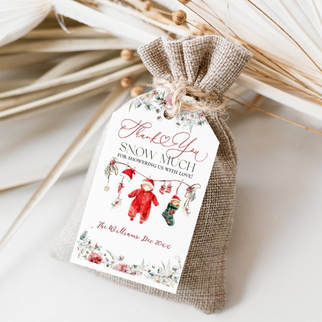 Juli Baby Baby Shower Gender Neutral Presentetikett (Skapare uppladdad)