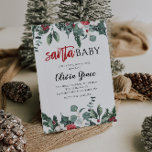 Juli-Baby, babyinbjudan 2 Inbjudningar<br><div class="desc">jultomten i Santa Baby fick en babydusch med julklapp och svart buffel.</div>