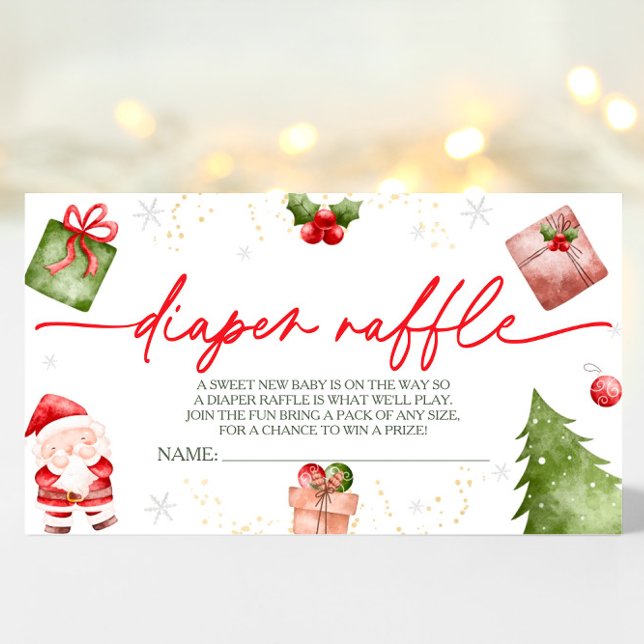 Juli Baby, babyskor Diaper Raffle Tilläggskort (Skapare uppladdad)