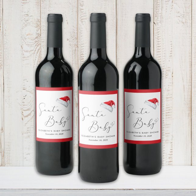 Juli Baby, babyskor Vinflaska Etikett (Skapare uppladdad)