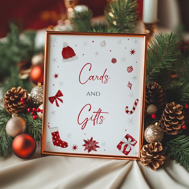 Juli Baby, babyvykort och julklappar Poster (Skapare uppladdad)