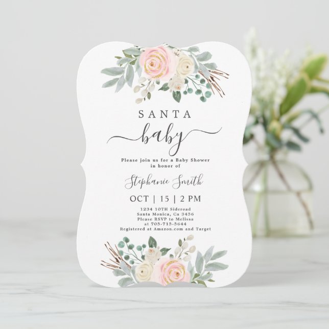 Juli-Baby, inbjudan till babyflicka (Stående Fram)