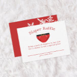 Juli, babystövel, dykare - Raffle-kort Tilläggskort<br><div class="desc">Det här jultomtens babydusch är perfekt för din vinterbabydusch. Fira att du kommer till baby med det här kortet för att be gästerna att ta med blöjor för att komma in i en raffel för ett speciellt pris.</div>