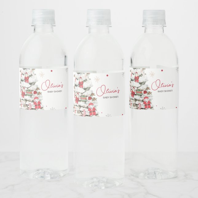 Juli-Barnkläder, babyskor Vattenflaskor Etikett (Flaskor)