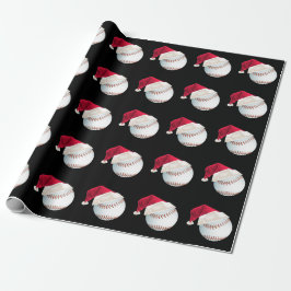Juli Baseball Funny Santa Helgdag Presentpapper
