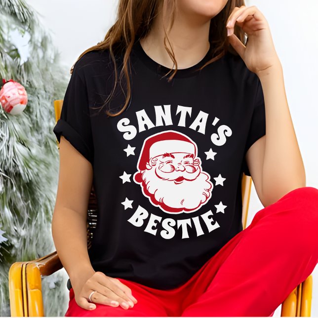 Juli Bestie Modern Black Women's Jul T Shirt (Skapare uppladdad)