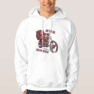 Juli-Biker, juldräkt för Biker-inbjudan Hoodie