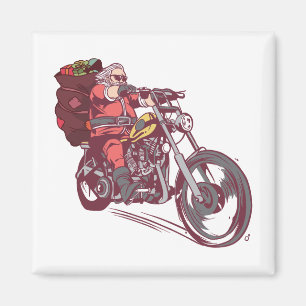 Juli-Biker, juldräkt för Biker-inbjudan Magnet