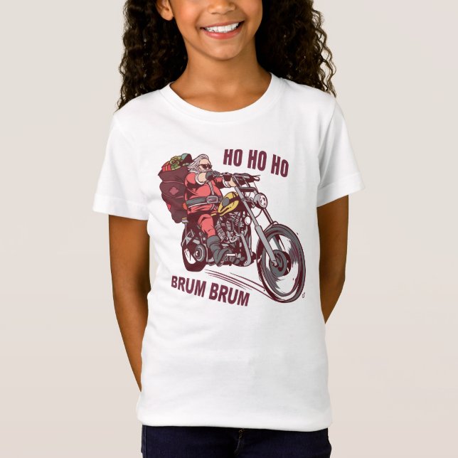 Juli-Biker, juldräkt för Biker-inbjudan T Shirt (Framsida)