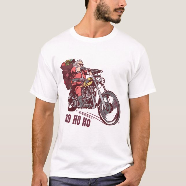 Juli-Biker, juldräkt för Biker-inbjudan T Shirt (Framsida)